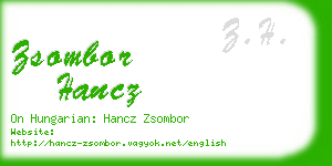 zsombor hancz business card